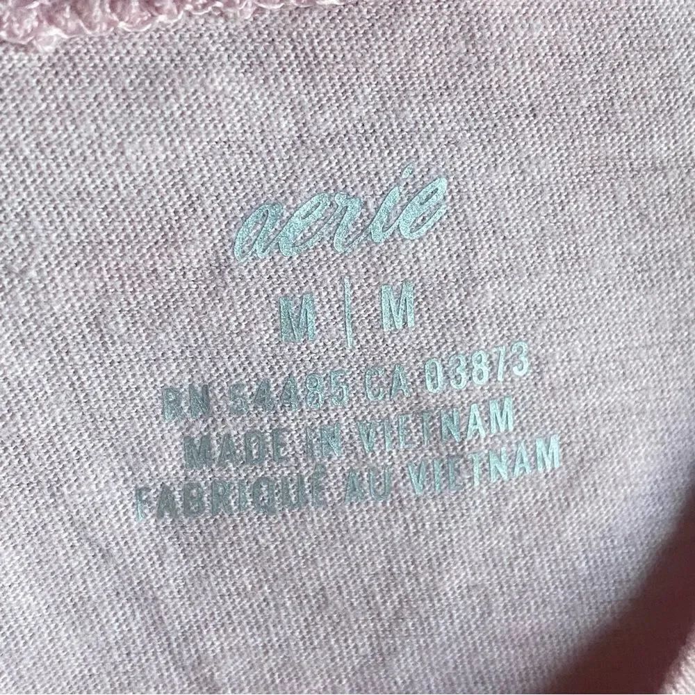 American Eagle Aerie Cut Out Knot Jersey Sleeveless Tank Mini Dress pink NWT - Picture 6 of 14